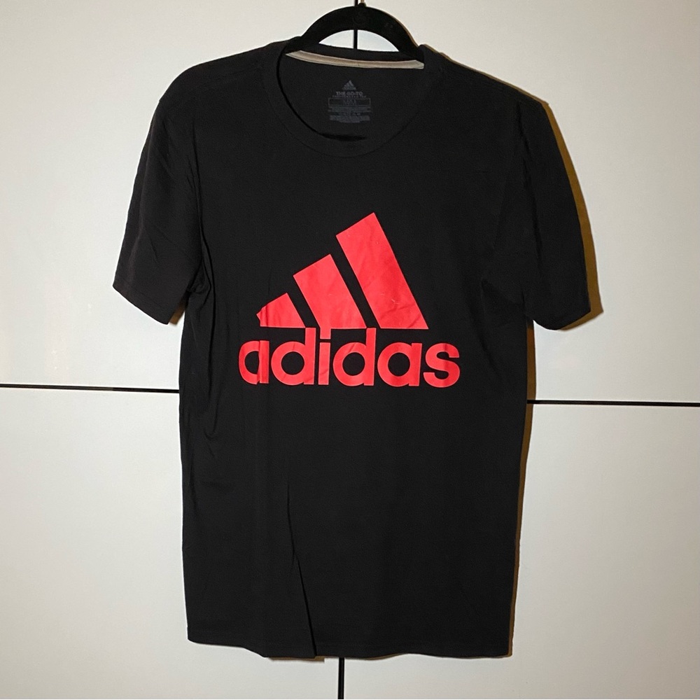 Adidas Climalite Logo Men’s T-Shirt Black/Red Medium